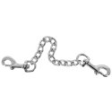 ZADO - Srebrny Łańcuszek Z Dwoma Karabińczykami 15 cm ZADO