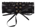 Cottelli ACCESSOIRES - Czarny Koronkowy Naszyjnik Z Satynową Tasiemką Do Wiązania Cottelli ACCESSOIRES