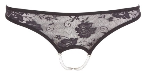 Cottelli LINGERIE - Czarne Koronkowe Stringi Z Perłami W Kroczu XL Cottelli LINGERIE Cottelli LINGERIE - Czarne Koronkowe Stringi Z Perłami W Kroczu XL Cottelli LINGERIE