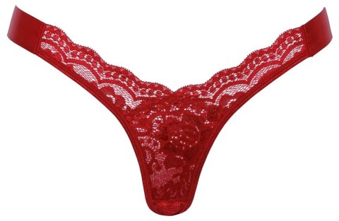 Cottelli LINGERIE - Czerwone Stringi Z Koronki Z Satynową Wstążką S/M Cottelli LINGERIE Cottelli LINGERIE - Czerwone Stringi Z Koronki Z Satynową Wstążką S/M Cottelli LINGERIE