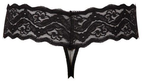 Cottelli LINGERIE - Koronkowe Stringi Z Perełkami W Kroczu Czarne M Cottelli LINGERIE Cottelli LINGERIE - Koronkowe Stringi Z Perełkami W Kroczu Czarne M Cottelli LINGERIE