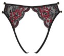 Cottelli LINGERIE - Seksowne Mocno Wycięte Koronkowe Majteczki Czarno-Czerwony S-L Cottelli LINGERIE