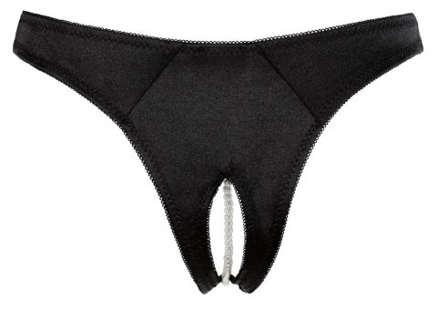 Cottelli LINGERIE - Seksowne Satynowe Majteczki Z Perełkami W Kroczu Czarne XL Cottelli LINGERIE Cottelli LINGERIE - Seksowne Satynowe Majteczki Z Perełkami W Kroczu Czarne XL Cottelli LINGERIE