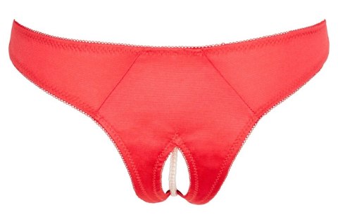 Cottelli LINGERIE - Seksowne Satynowe Majteczki Z Perełkami W Kroczu Czerwone M Cottelli LINGERIE Cottelli LINGERIE - Seksowne Satynowe Majteczki Z Perełkami W Kroczu Czerwone M Cottelli LINGERIE