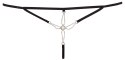 Cottelli LINGERIE - Seksowne Stringi Z Cieniutkich Paseczków I Srebrnych Dodatków M/L Cottelli LINGERIE