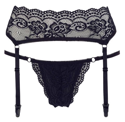 Cottelli LINGERIE - Seksowny Koronkowy Pas Do Pończoch I Stringi Czarne M Cottelli LINGERIE Cottelli LINGERIE - Seksowny Koronkowy Pas Do Pończoch I Stringi Czarne M Cottelli LINGERIE