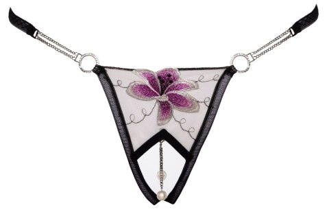 Cottelli LINGERIE - Stringi Bez Krocza Z Delikatnej Siateczki I Eleganckim Haftem M/L Cottelli LINGERIE Cottelli LINGERIE - Stringi Bez Krocza Z Delikatnej Siateczki I Eleganckim Haftem M/L Cottelli LINGERIE