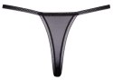 Cottelli LINGERIE - Stringi Bez Krocza Z Delikatnej Siateczki I Eleganckim Haftem M/L Cottelli LINGERIE