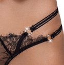Cottelli LINGERIE - Stringi Z Delikatną Koronką I Ozdobnymi Dżetami M/L Cottelli LINGERIE