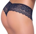 Cottelli LINGERIE - Wysokie Stringi Z Delikatnej Elastycznej Koronki L Cottelli LINGERIE
