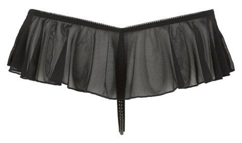 Cottelli LINGERIE - Zmysłowe Stringi Z Falbankami I Perełkami W Kroczu L Cottelli LINGERIE Cottelli LINGERIE - Zmysłowe Stringi Z Falbankami I Perełkami W Kroczu L Cottelli LINGERIE