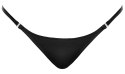 Noir - Seksowne Rozpinane Stringi Z Czarnych Paseczków L/XL Noir