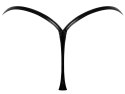 Noir - Seksowne Rozpinane Stringi Z Czarnych Paseczków L/XL Noir