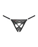 Obsessive - Seksowne Czarne Stringi Bez Kroku Meshlove S/M Obsessive