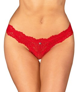 Obsessive - Seksowne Czerwone Stringi Z Kwiatowej Koronki Amor Cherris S/M Obsessive