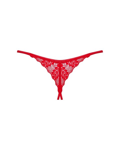 Obsessive - Seksowne Stringi Ingridia Bez Krocza Czerwone M/L Obsessive Obsessive - Seksowne Stringi Ingridia Bez Krocza Czerwone M/L Obsessive