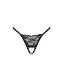 Obsessive - Stringi Z Delikatnej Koronki W Kwiaty Bez Kroku Serafia XS/S Obsessive