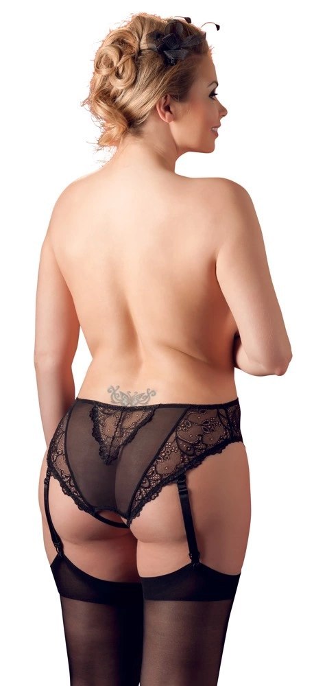 Cottelli CURVES - Seksowne Majteczki Z Paskami Do Pończoch Bez Krocza 3XL Cottelli CURVES Cottelli CURVES - Seksowne Majteczki Z Paskami Do Pończoch Bez Krocza 3XL Cottelli CURVES