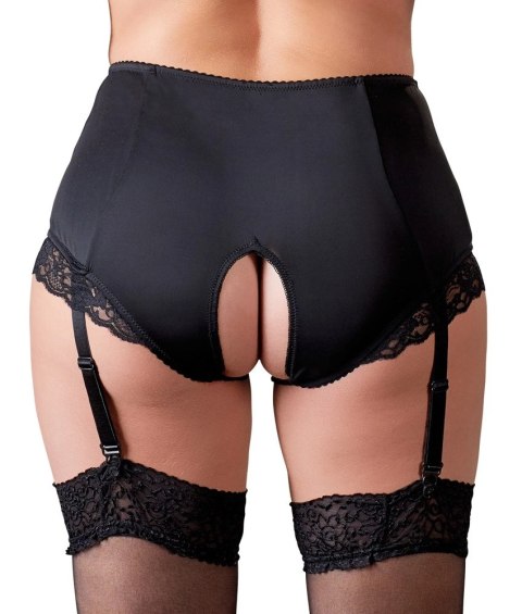 Cottelli CURVES - Seksowne Majtki Z Wysokim Stanem Bez Krocza Z Paskami Do Pończoch 4XL Cottelli CURVES Cottelli CURVES - Seksowne Majtki Z Wysokim Stanem Bez Krocza Z Paskami Do Pończoch 4XL Cottelli CURVES