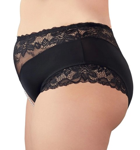 Cottelli CURVES - Wysokie Figi Z Koronką I Perełkami W Otwartym Kroku 3XL Cottelli CURVES Cottelli CURVES - Wysokie Figi Z Koronką I Perełkami W Otwartym Kroku 3XL Cottelli CURVES