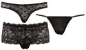 Cottelli LINGERIE - 3-Częściowy Zestaw Seksownych Damskich Majteczek XL Cottelli LINGERIE