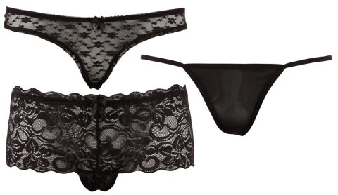 Cottelli LINGERIE - 3-Częściowy Zestaw Seksownych Damskich Majteczek XL Cottelli LINGERIE Cottelli LINGERIE - 3-Częściowy Zestaw Seksownych Damskich Majteczek XL Cottelli LINGERIE