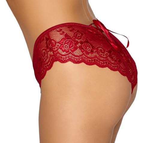 Cottelli LINGERIE - Gorące Czerwone Figi Z Koronki Bez Krocza M Cottelli LINGERIE Cottelli LINGERIE - Gorące Czerwone Figi Z Koronki Bez Krocza M Cottelli LINGERIE