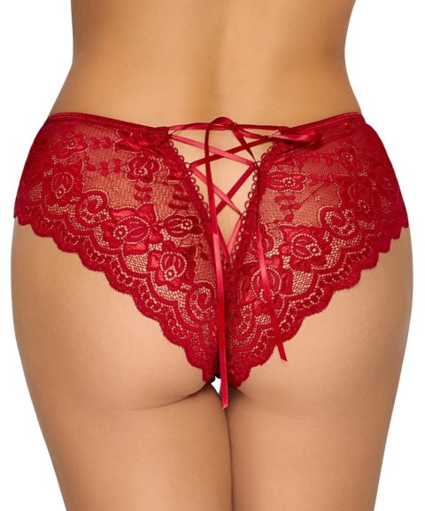 Cottelli LINGERIE - Gorące Czerwone Figi Z Koronki Bez Krocza M Cottelli LINGERIE Cottelli LINGERIE - Gorące Czerwone Figi Z Koronki Bez Krocza M Cottelli LINGERIE
