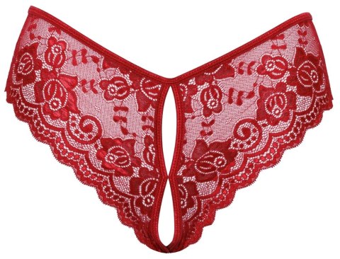 Cottelli LINGERIE - Gorące Czerwone Figi Z Koronki Bez Krocza M Cottelli LINGERIE Cottelli LINGERIE - Gorące Czerwone Figi Z Koronki Bez Krocza M Cottelli LINGERIE