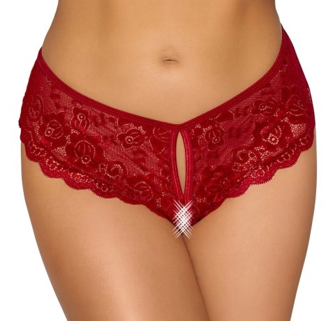 Cottelli LINGERIE - Gorące Czerwone Figi Z Koronki Bez Krocza S Cottelli LINGERIE Cottelli LINGERIE - Gorące Czerwone Figi Z Koronki Bez Krocza S Cottelli LINGERIE