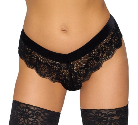 Cottelli LINGERIE - Seksowne Koronkowe Figi Z Odpinanym Łańcuszkiem W Kroku M Cottelli LINGERIE Cottelli LINGERIE - Seksowne Koronkowe Figi Z Odpinanym Łańcuszkiem W Kroku M Cottelli LINGERIE