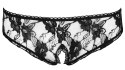 Cottelli LINGERIE - Seksowne Koronkowe Figi Z Otwartym Kroczem Czarne XL Cottelli LINGERIE