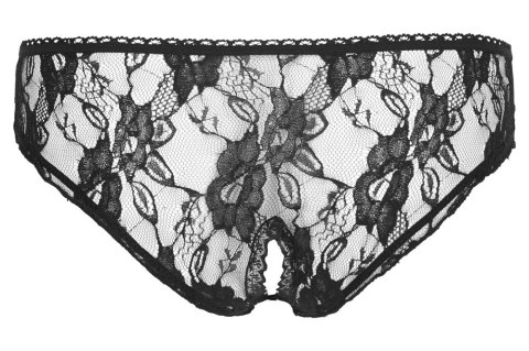 Cottelli LINGERIE - Seksowne Koronkowe Figi Z Otwartym Kroczem Czarne XL Cottelli LINGERIE Cottelli LINGERIE - Seksowne Koronkowe Figi Z Otwartym Kroczem Czarne XL Cottelli LINGERIE