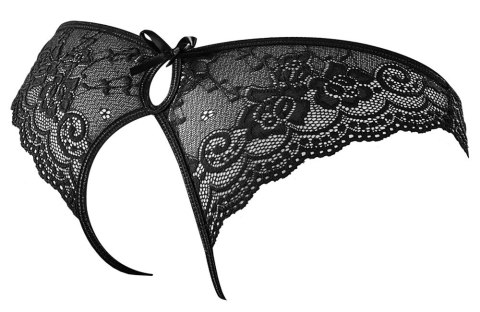 Cottelli LINGERIE - Seksowne Koronkowe Figi Z Wycięciami I Kokardkami Czarne L Cottelli LINGERIE Cottelli LINGERIE - Seksowne Koronkowe Figi Z Wycięciami I Kokardkami Czarne L Cottelli LINGERIE