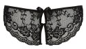 Cottelli LINGERIE - Seksowne Koronkowe Figi Z Wycięciami I Kokardkami Czarne L Cottelli LINGERIE