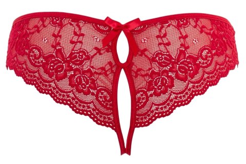 Cottelli LINGERIE - Seksowne Koronkowe Figi Z Wycięciami I Kokardkami Czerwone M Cottelli LINGERIE Cottelli LINGERIE - Seksowne Koronkowe Figi Z Wycięciami I Kokardkami Czerwone M Cottelli LINGERIE