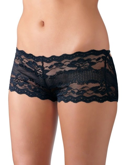 Cottelli LINGERIE - Seksowne Koronkowe Majteczki Z Odkrytym Tyłem I Kokardą Czarne S Cottelli LINGERIE Cottelli LINGERIE - Seksowne Koronkowe Majteczki Z Odkrytym Tyłem I Kokardą Czarne S Cottelli LINGERIE