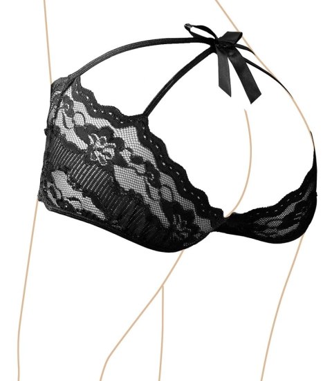 Cottelli LINGERIE - Seksowne Koronkowe Majteczki Z Odkrytym Tyłem I Kokardą Czarne S Cottelli LINGERIE Cottelli LINGERIE - Seksowne Koronkowe Majteczki Z Odkrytym Tyłem I Kokardą Czarne S Cottelli LINGERIE