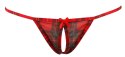 Cottelli LINGERIE - Seksowny 3-Częściowy Komplecik W Kratę Z Białą Koronką L Cottelli LINGERIE