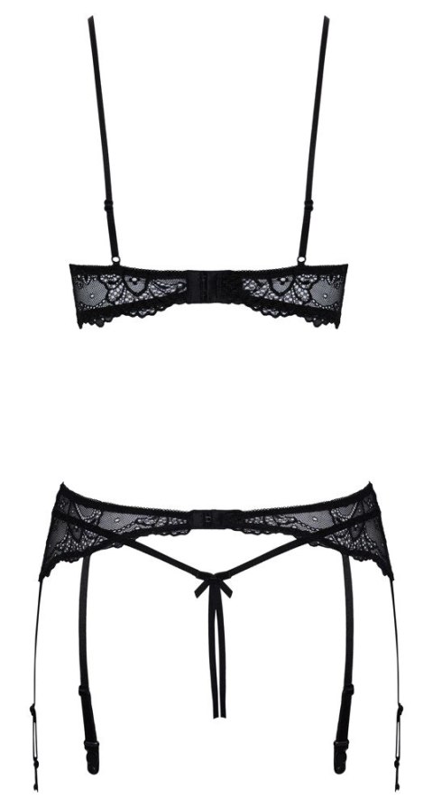 Cottelli LINGERIE - Seksowny Koronkowy 3-Częściowy Zestaw Czarny 75B/S Cottelli LINGERIE Cottelli LINGERIE - Seksowny Koronkowy 3-Częściowy Zestaw Czarny 75B/S Cottelli LINGERIE