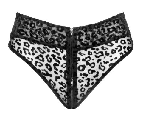 Noir - Czarne Siateczkowe Majteczki W Panterkę XL Noir Noir - Czarne Siateczkowe Majteczki W Panterkę XL Noir