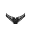 Obsessive - Seksowne Czarne Koronkowe Stringi Medilla M/L Obsessive
