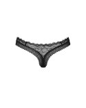 Obsessive - Seksowne Czarne Koronkowe Stringi Medilla M/L Obsessive