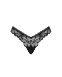 Obsessive - Seksowne Czarne Koronkowe Stringi Serafia M/L Obsessive