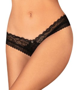 Obsessive - Seksowne Czarne Stringi Z Subtelną Koronką Medilla XL/2XL Obsessive