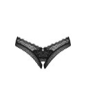 Obsessive - Seksowne Czarne Stringi Z Subtelną Koronką Medilla XL/2XL Obsessive
