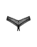 Obsessive - Seksowne Czarne Stringi Z Subtelną Koronką Medilla XL/2XL Obsessive