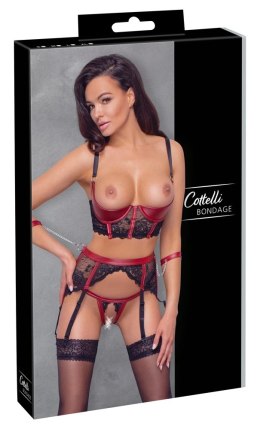 Cottelli Bondage - Seksowny 3-Częściowy Otwarty Komplecik Bondage L Cottelli BONDAGE