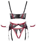 Cottelli Bondage - Seksowny 3-Częściowy Otwarty Komplecik Bondage M Cottelli BONDAGE