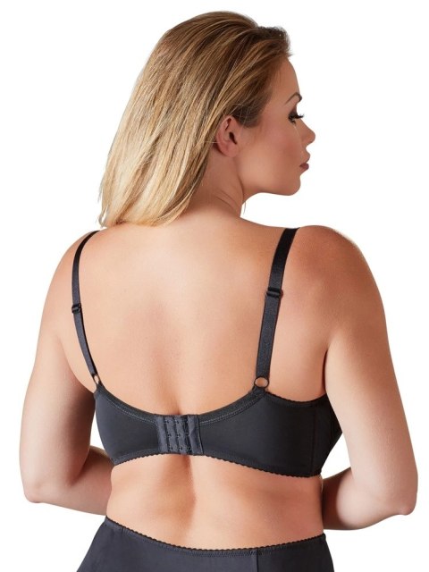 Cottelli CURVES - Biustonosz Push-Up Na Fiszbinach Z Odkrytym Biustem Czarny 95F Cottelli CURVES Cottelli CURVES - Biustonosz Push-Up Na Fiszbinach Z Odkrytym Biustem Czarny 95F Cottelli CURVES